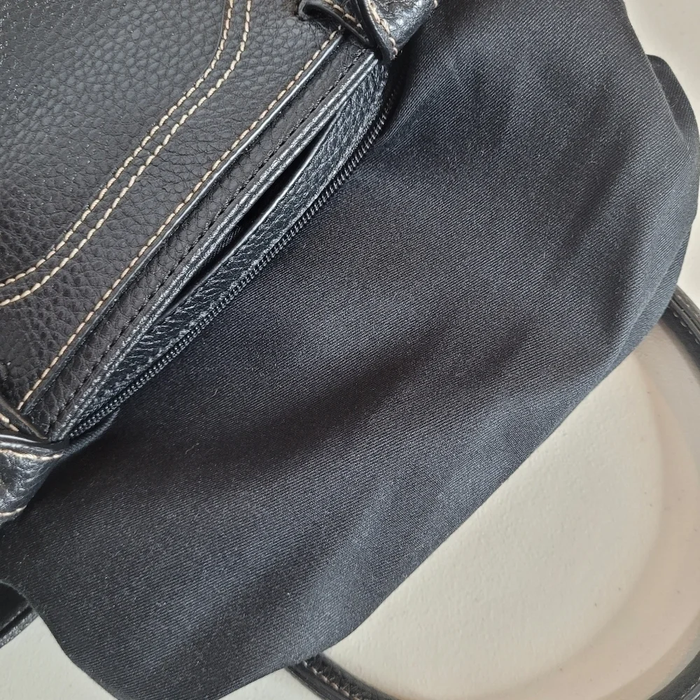 Liz Claiborne Vintage Y2K Faux Leather Mini Satchel Handbag
